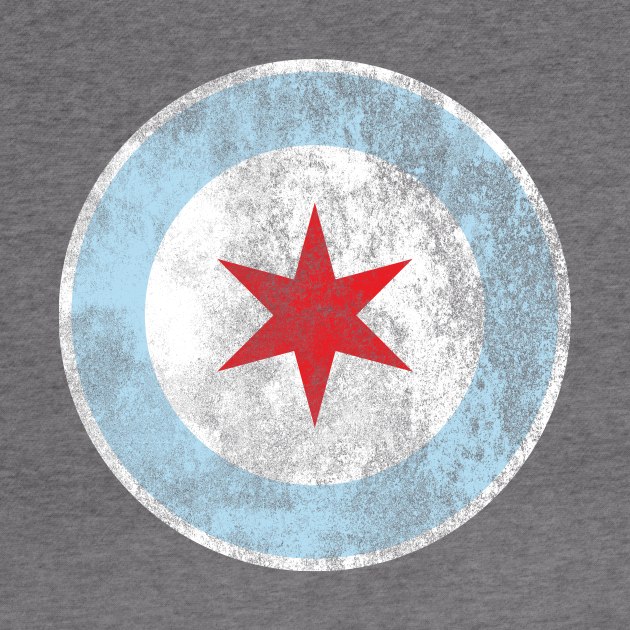 City of Chicago Flag Star by heartlocked